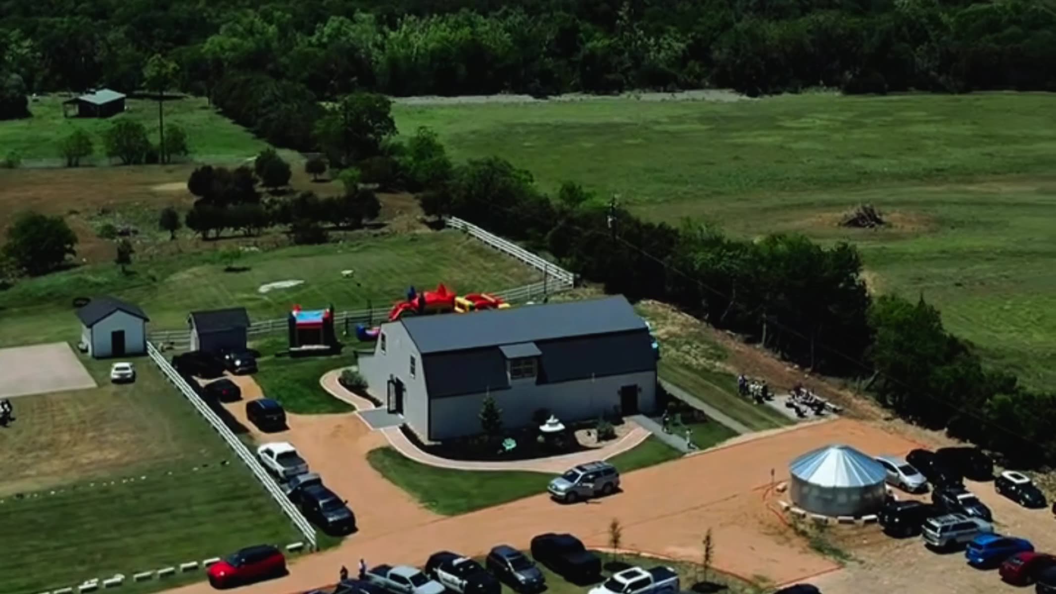 Aerial view of the entire venue property