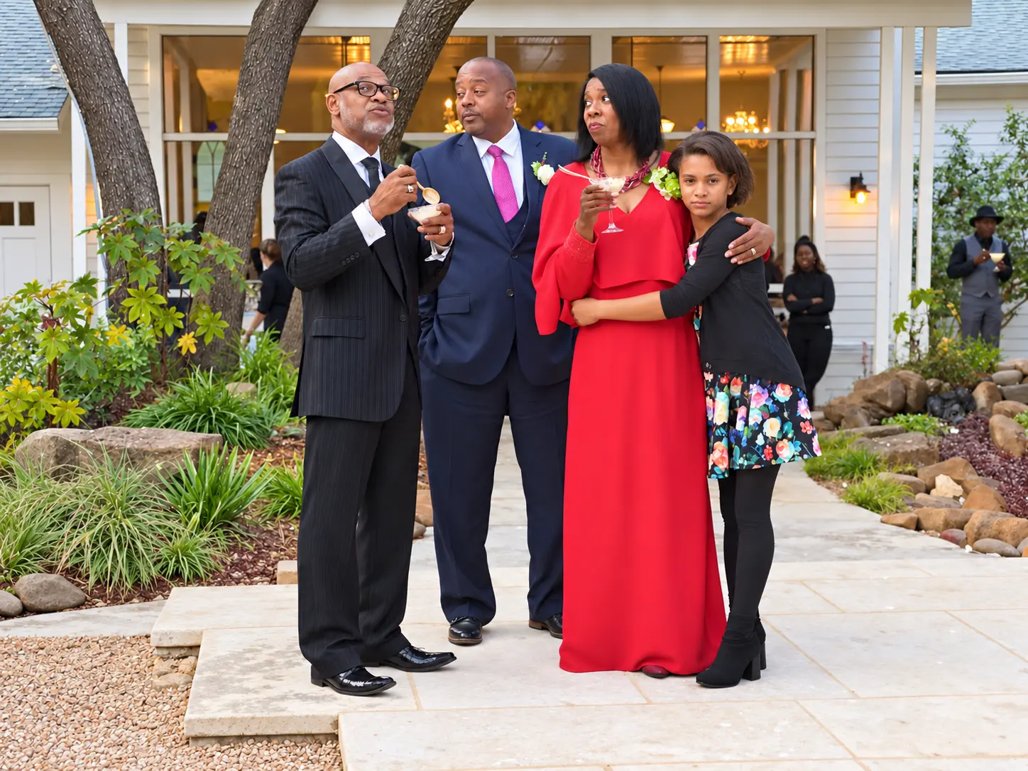 An emotional family moment during MacKenzie and Jesse's ceremony